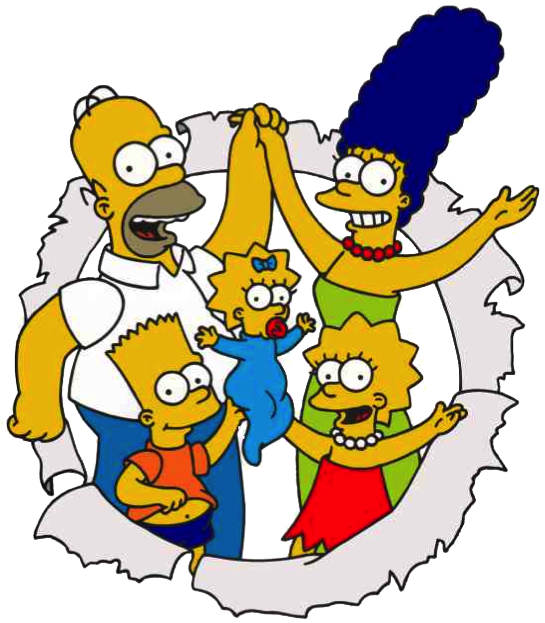 The Simpsons Cartoon PNG Image