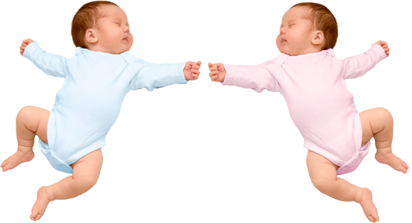 Twin Babies PNG-Datei