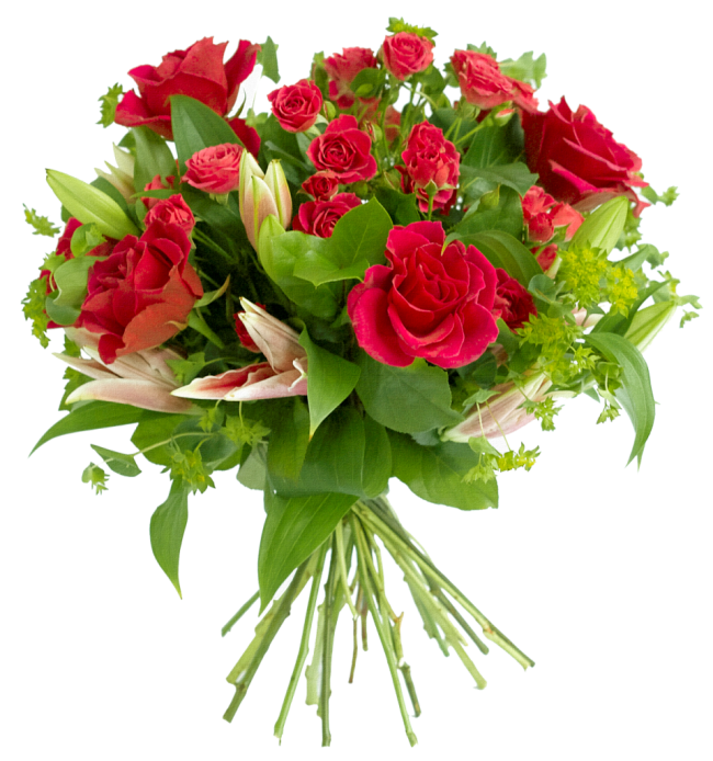 Gambar Valentine Mawar Bouquet PNG