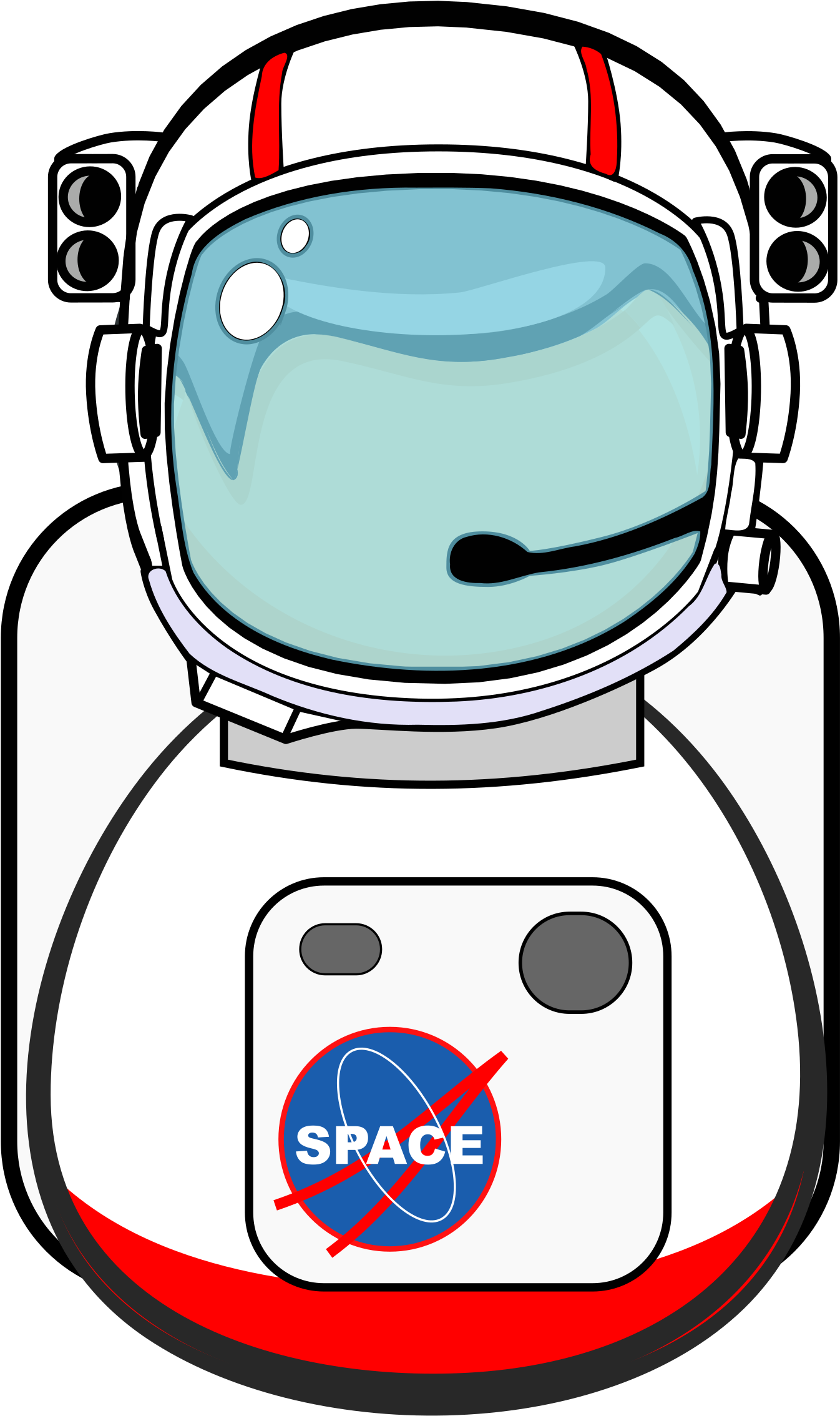 Immagine Trasparente del casco dell astronauta di vettore