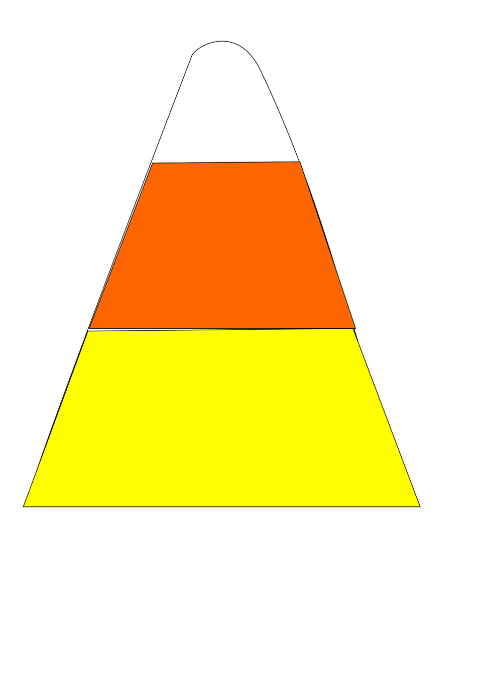 Vector Candy Corn Transparent Background