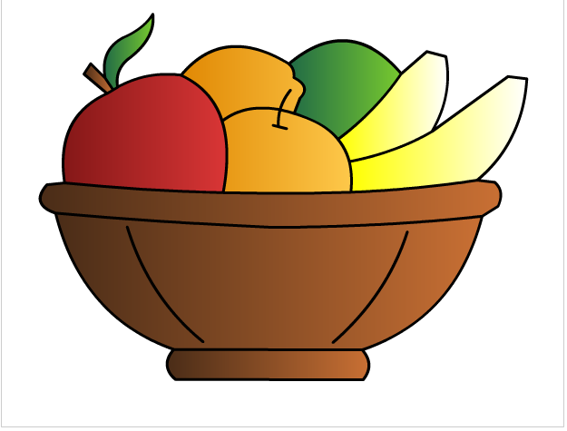 Vector Fruits Basket PNG Clipart