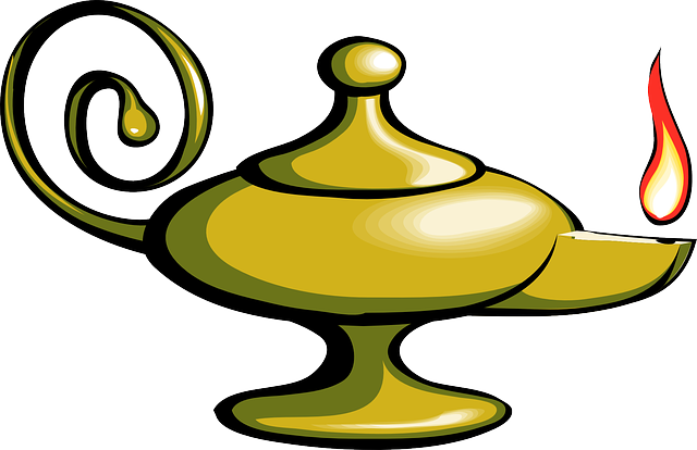 Vector Genie Lamp PNG Pic