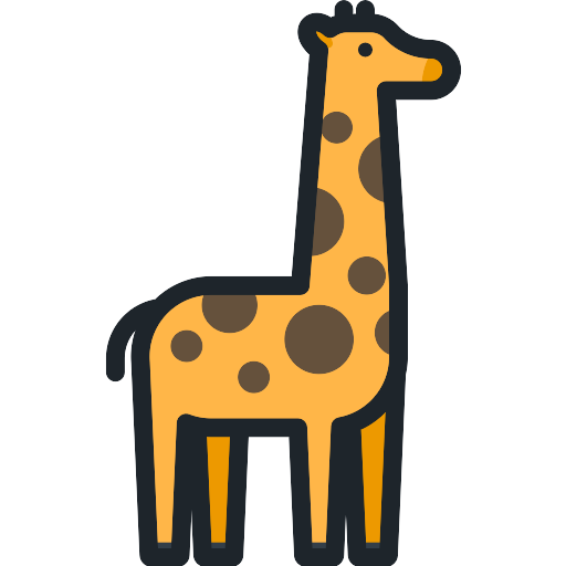 Vector giraffe PNG pic