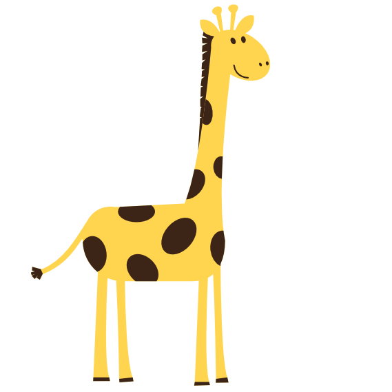 Vector giraffe PNG Transparent Image