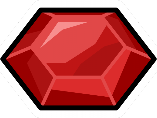 Vector ruby ​​gemstone PNG File