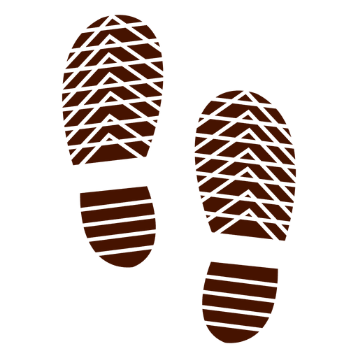 Footprint sepatu vektor PNG gambar Transparan