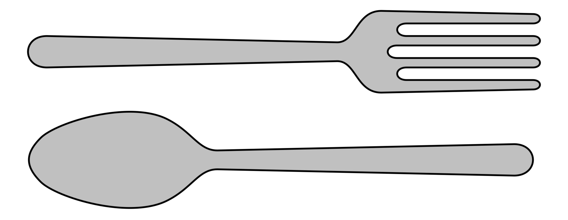 Clipart PNG de Fork Argent Vector