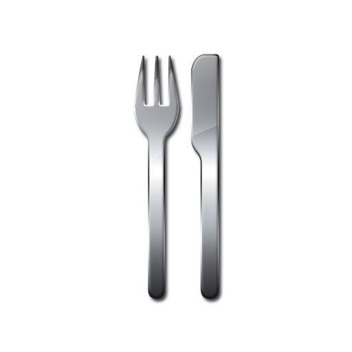 Vector silver fork Transparent PNG