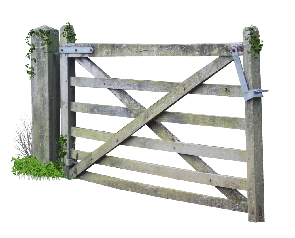 Wood Gate PNG Transparent Image