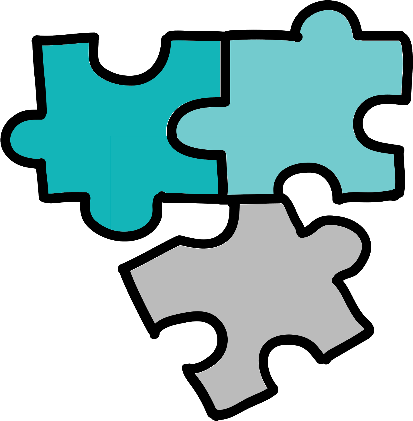 Colored Puzzle PNG Image