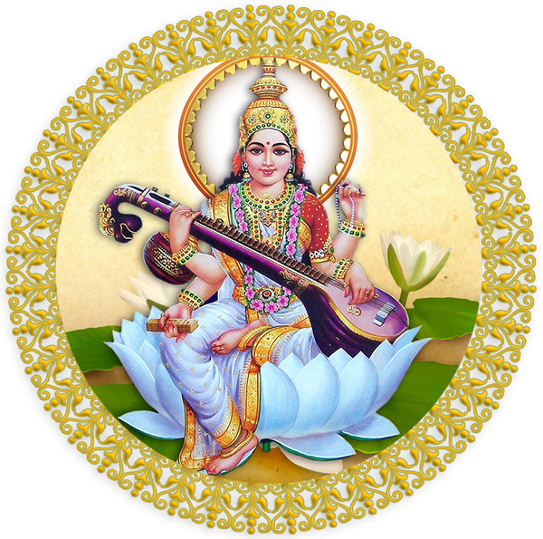 Goddess Saraswati PNG Immagine