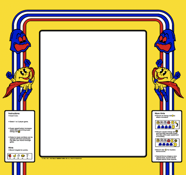 MS Pacman Game PNG-Datei