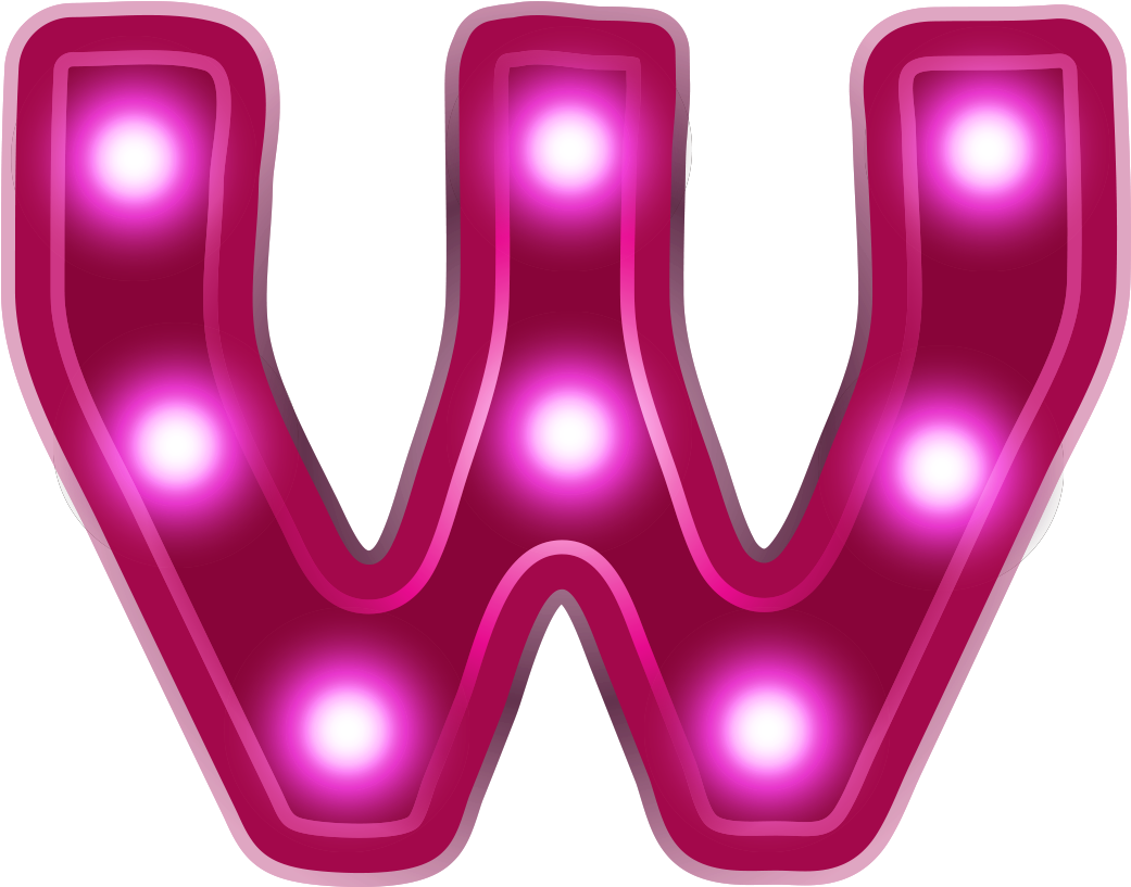 Neon Font PNG File