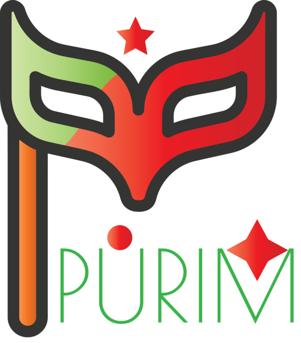 Fundo transparente do símbolo de Purim