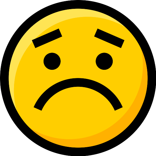 Trauriges Emoticon PNG PIC