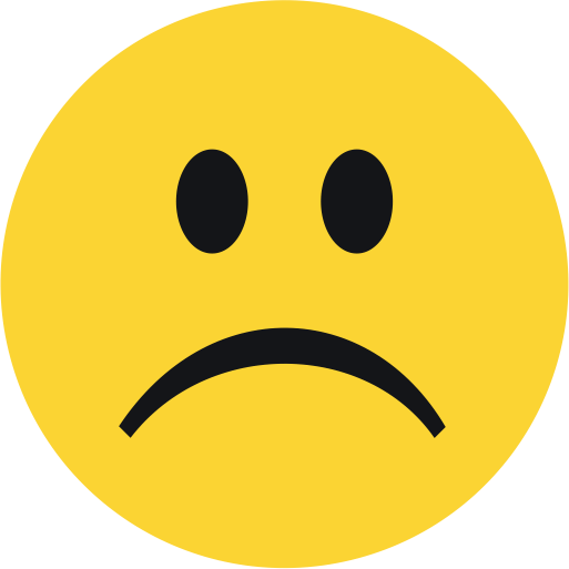 Sad Emoticon PNG Transparent Image