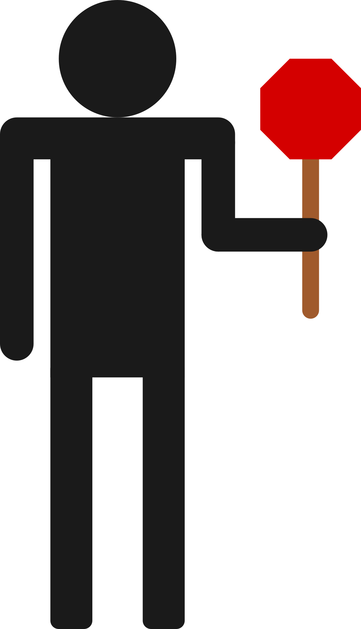 Silhouette stick figuur PNG-bestand