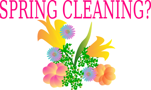 Spring Cleaning Banner PNG Pic
