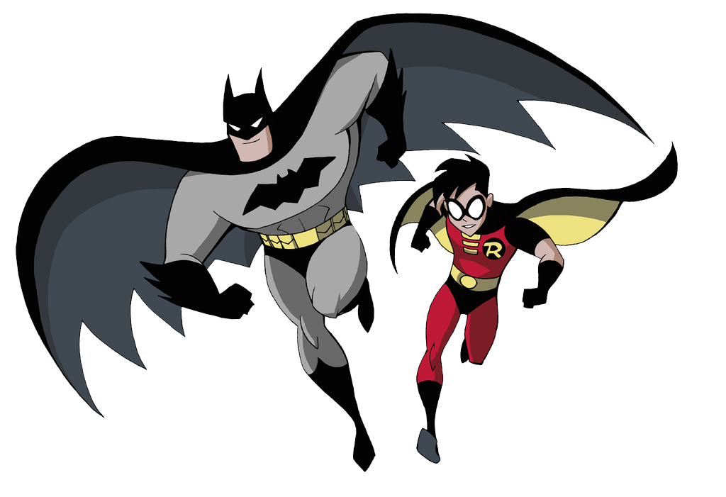 Batman e Robin sfondo Trasparente