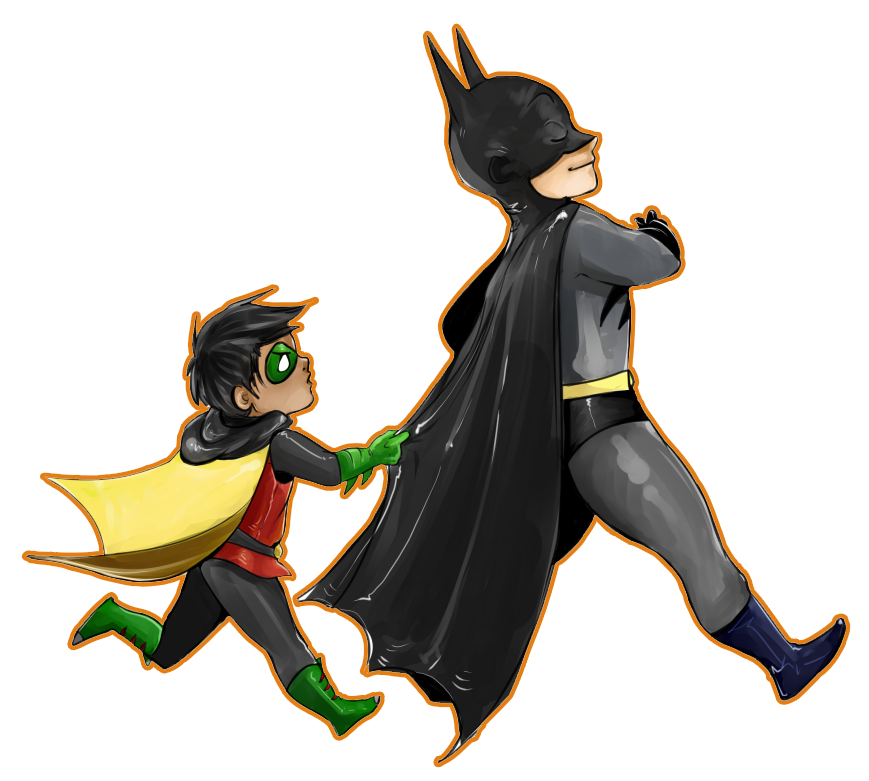 Batman e Robin PNG Trasparente