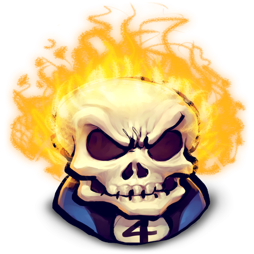 Ghost Rider Face PNG File