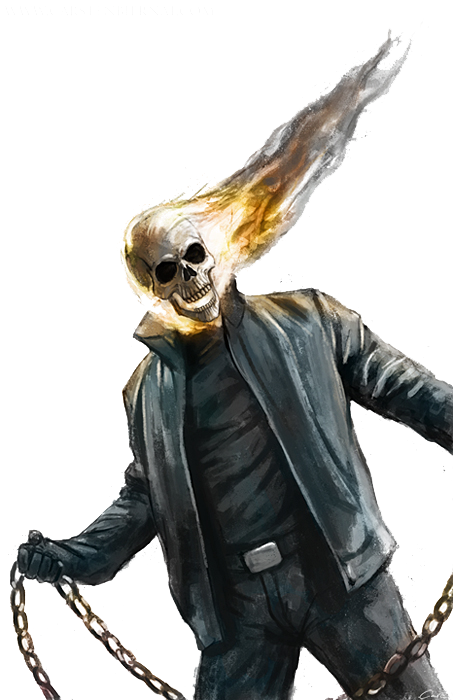 Ghost Rider Face PNG Photos
