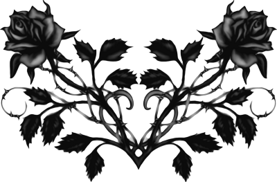 Gothic Rosas PNG HD