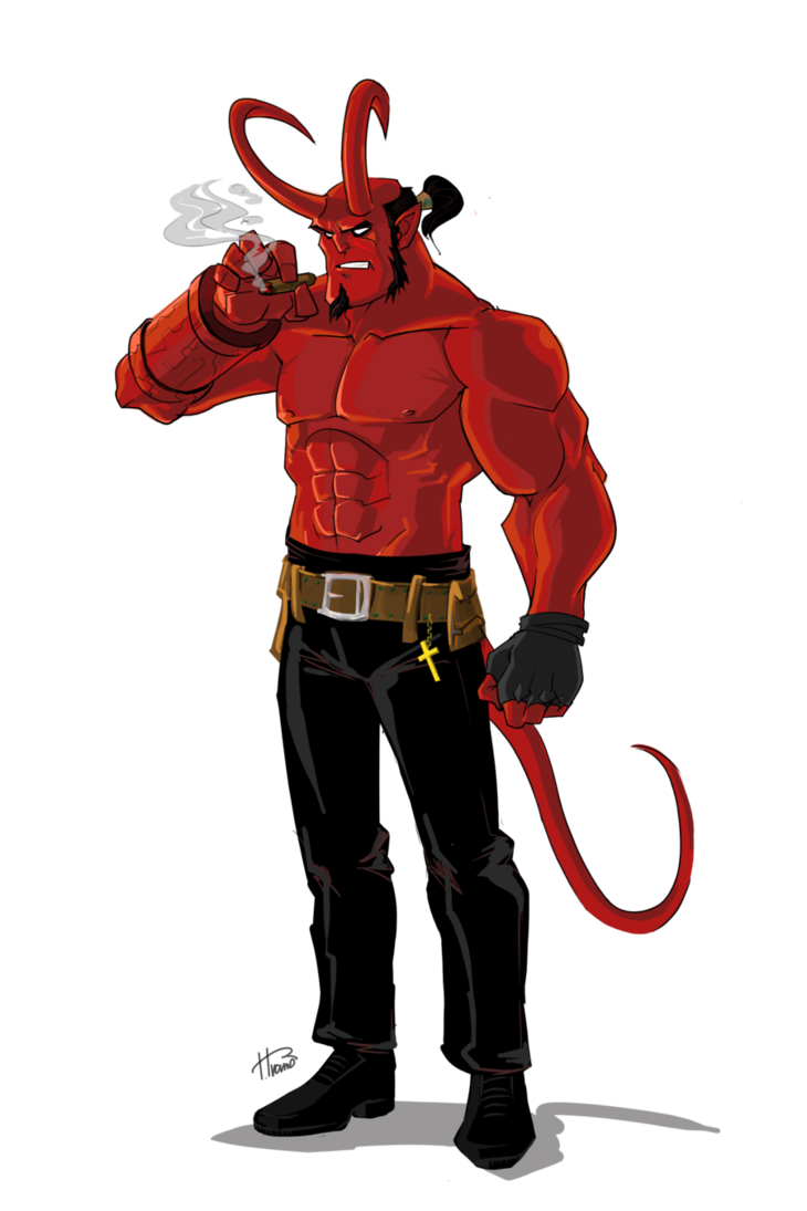 Hellboy Fond Transparent