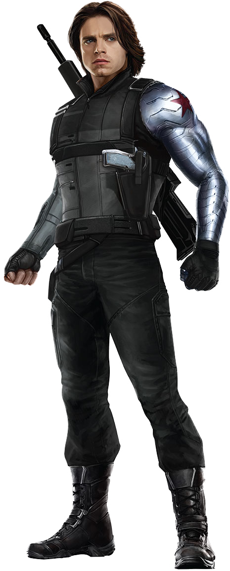 Winter Soldier Bucky PNG File