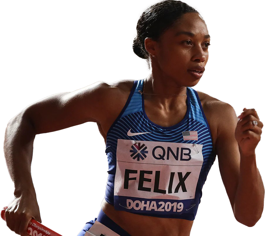 Allyson Felix olympic Clipart PNG