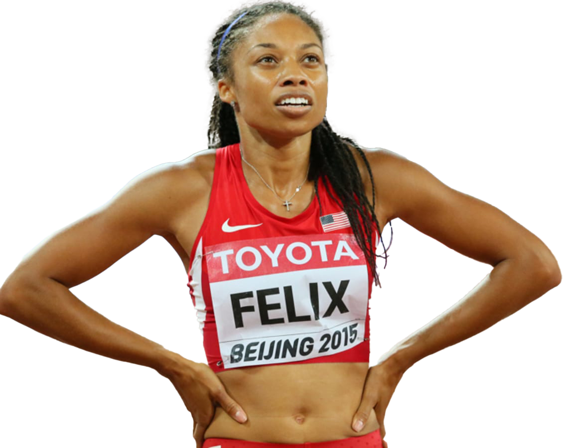 Allyson Felix Olympic Player PNG Image