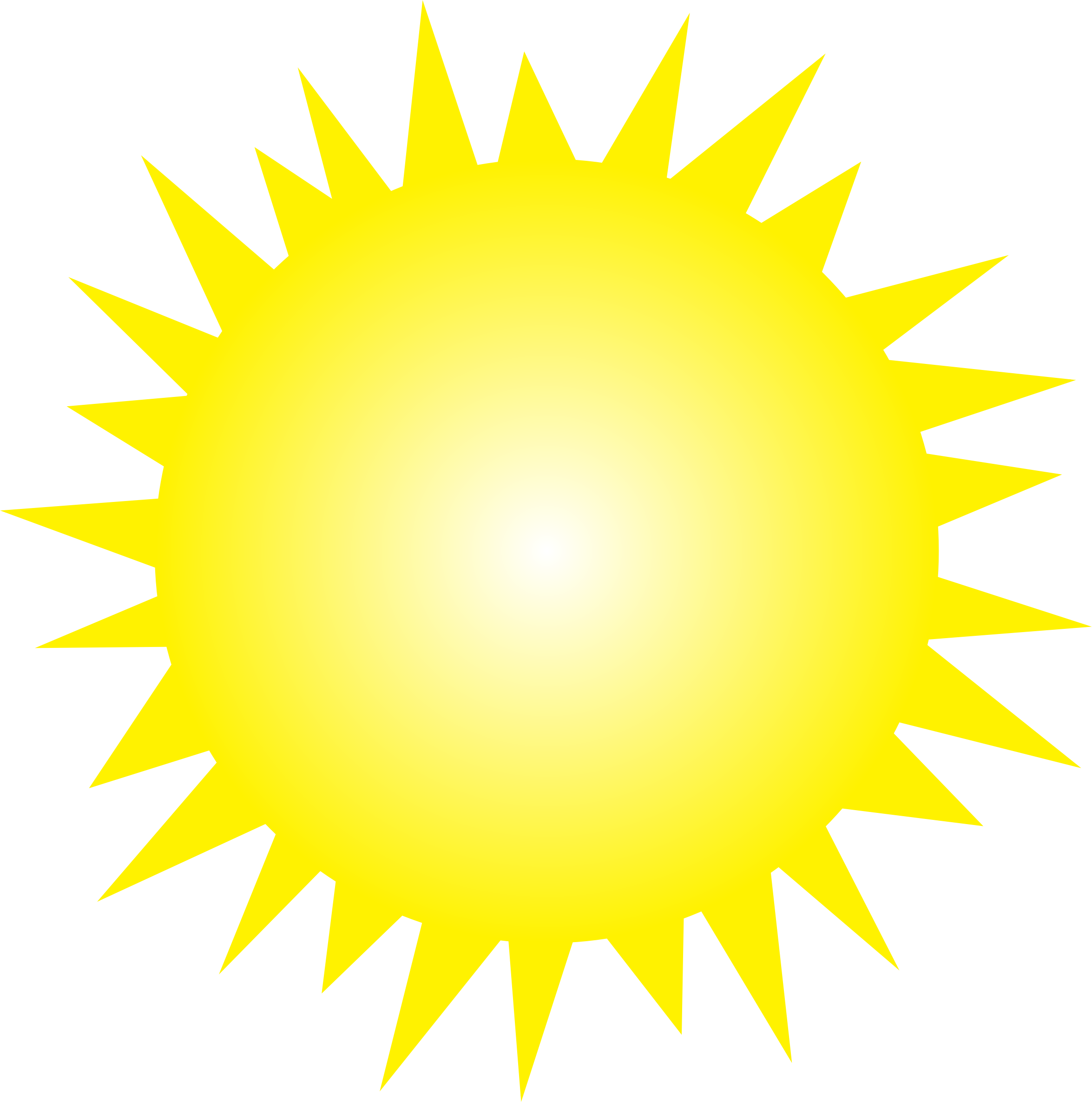 Cartoon Sun PNG Isolated Clipart