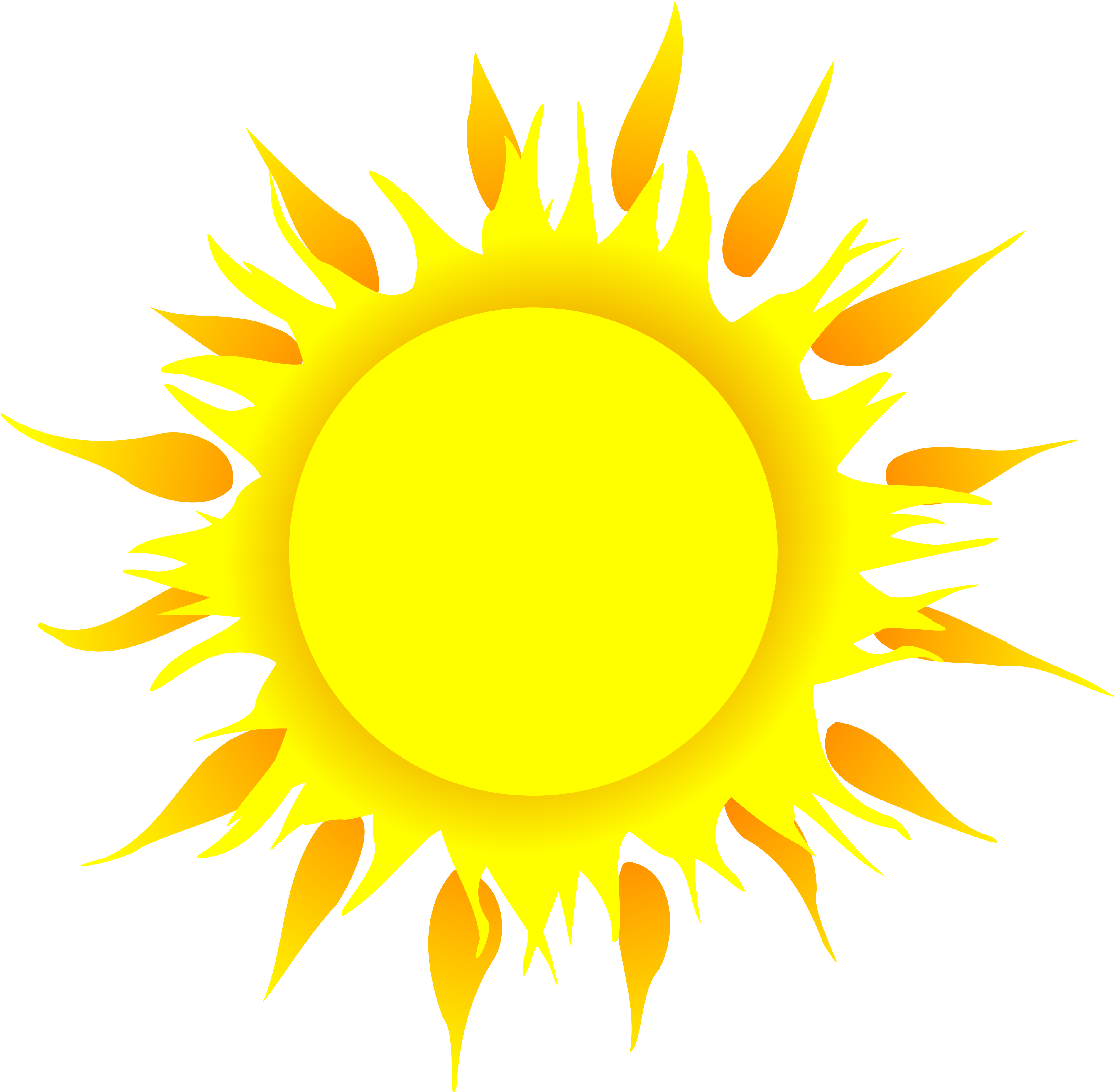 Cartoon sun PNG Picture