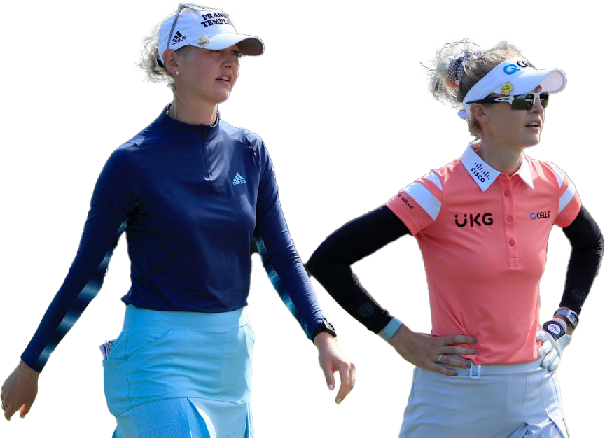 Jessica And Nelly Korda Olympic Player PNG Image