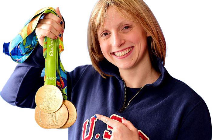 Katie Ledecky Olympic Player Transparent Background