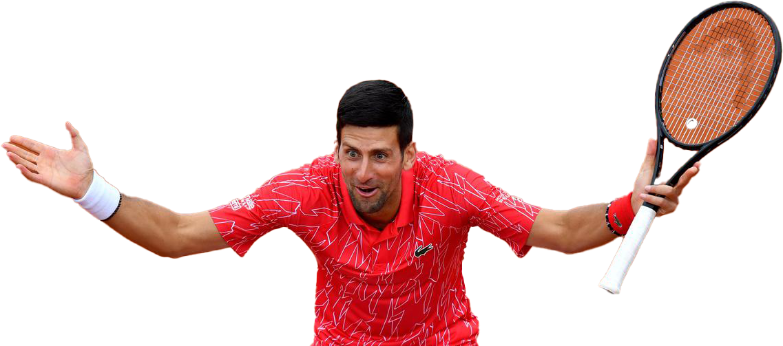 Novak Djokovic เครื่องเล่นเทนนิส PNG Photos