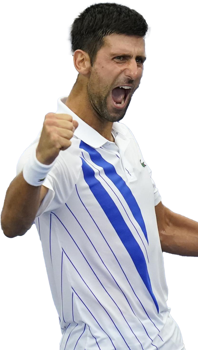 نوفاك ديوكوفيتش لاعب تنس PNG صورة شفافة
