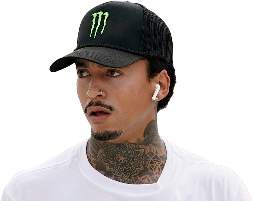 Nyjah Huston Olympic Player PNG Free Download
