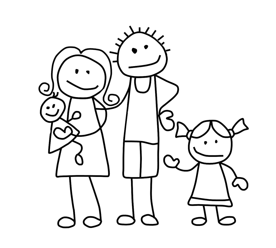 Figura de palo Familia Familia Transparente Aislado Imágenes PNG