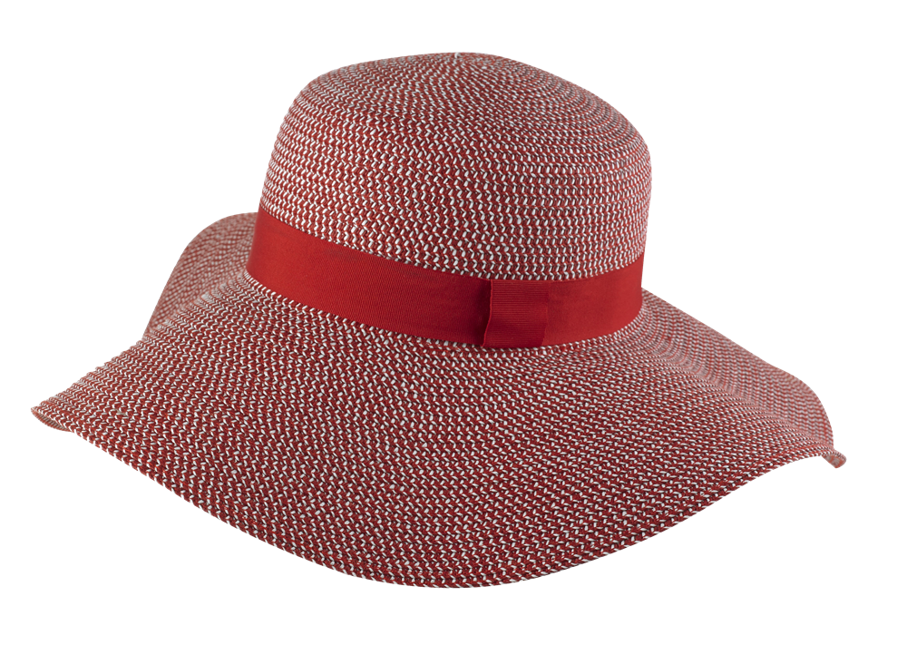 Fondo transparente del sombrero de verano