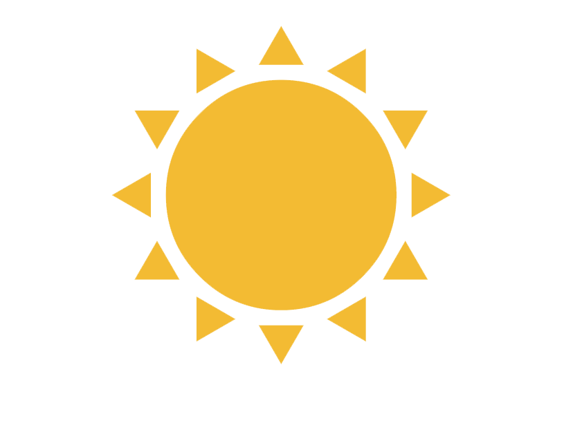 Sun PNG isolato HD