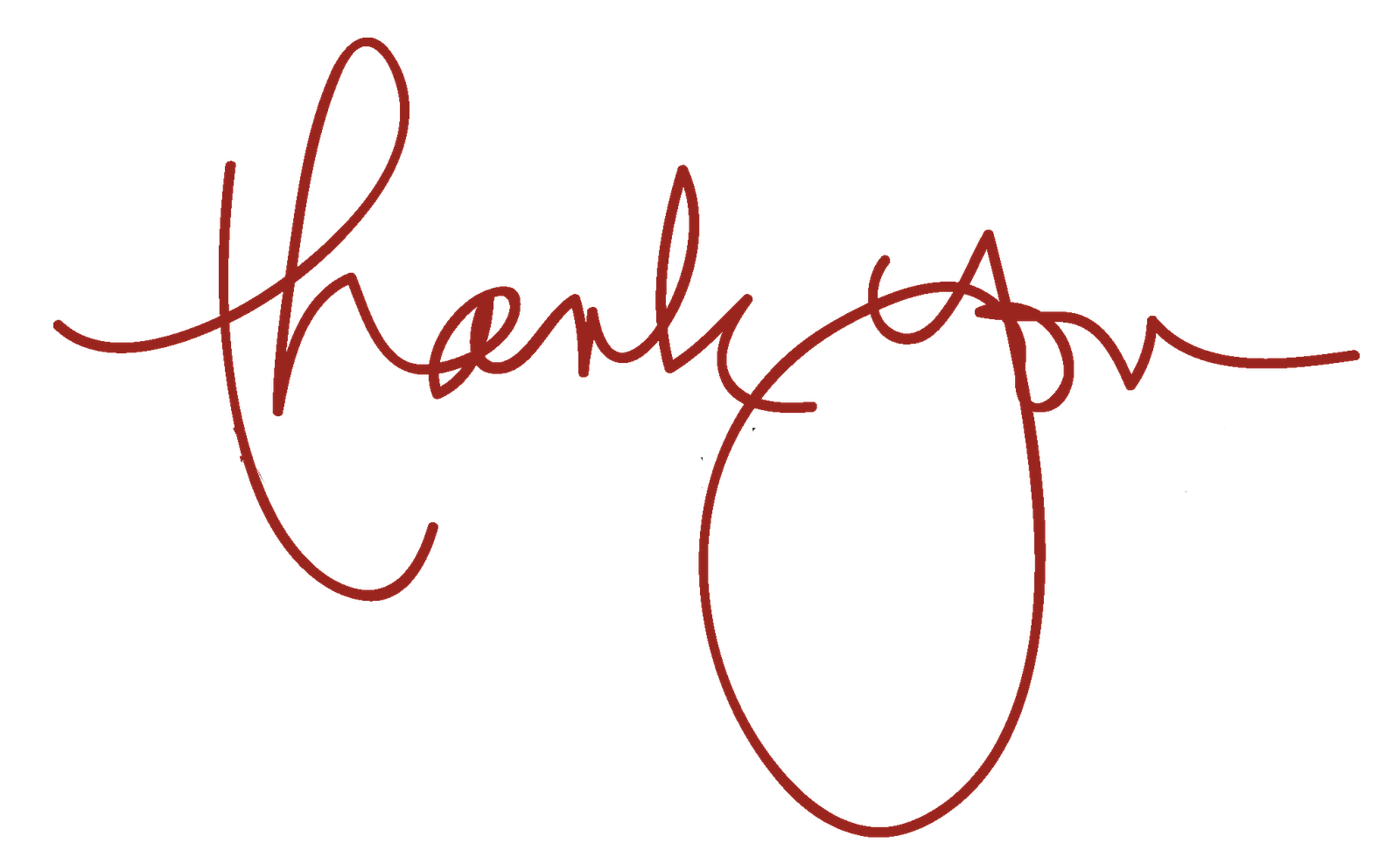Thank You Calligraphy PNG Pic