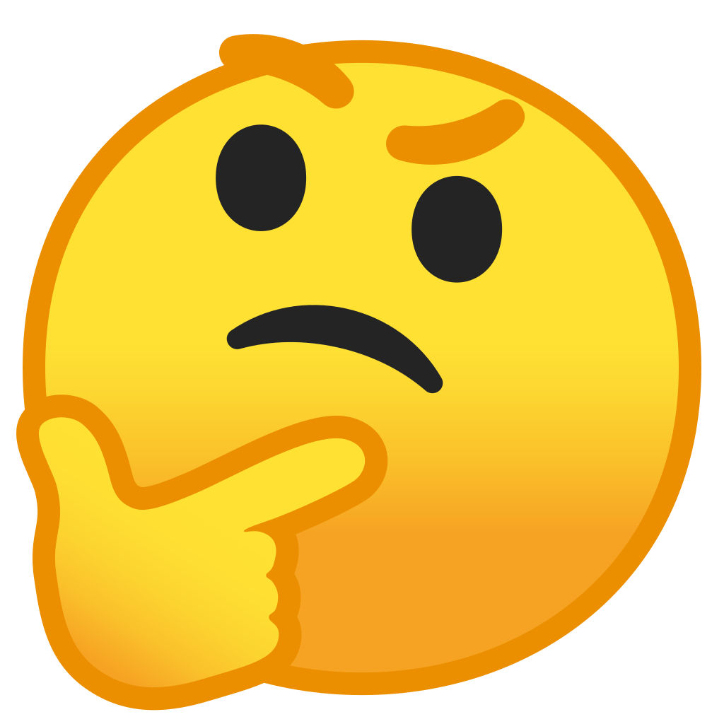 Thinking Emoji PNG File