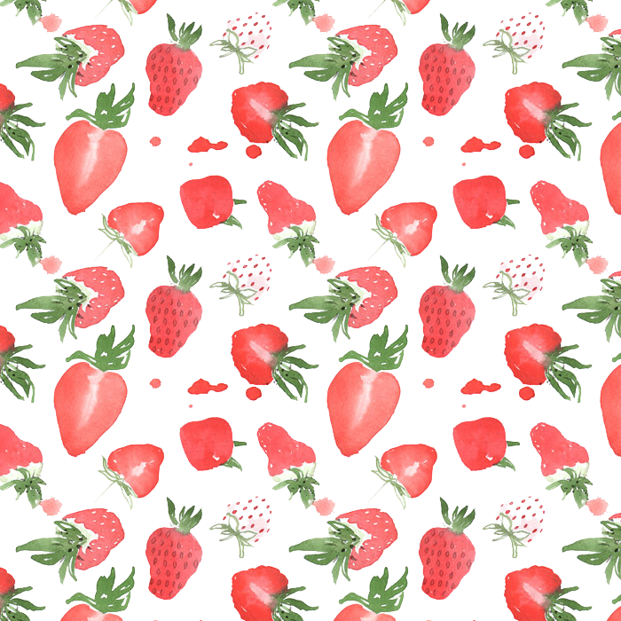 Watercolor strawberry PNG