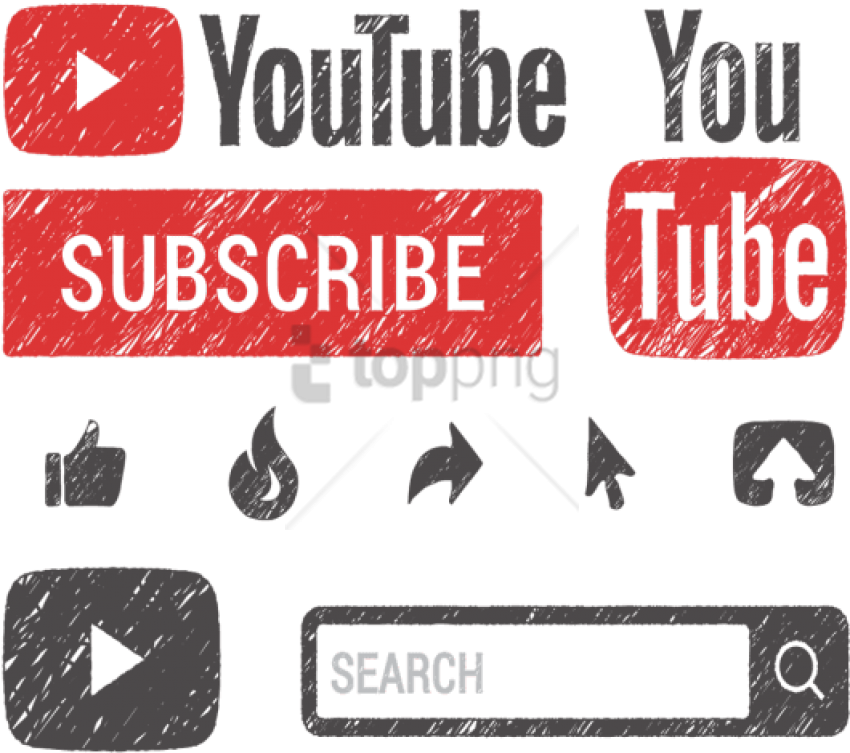 YouTube Subscribe PNG HD