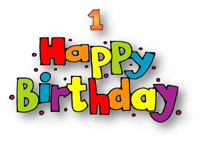 1st Birthday Download PNG Image