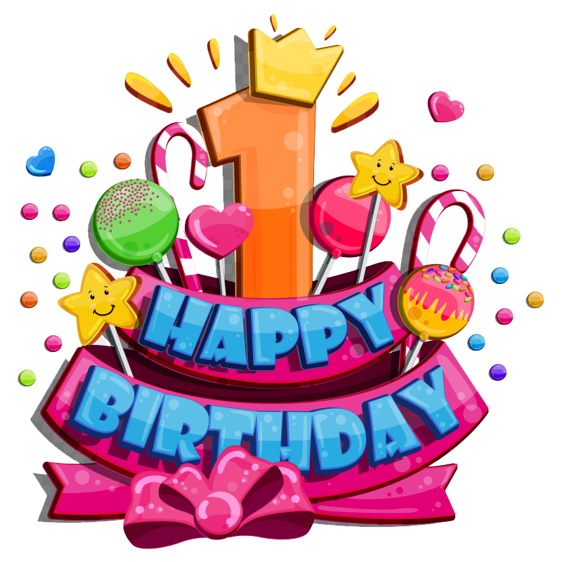 1st Birthday PNG Free Download
