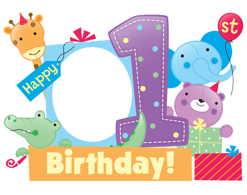 1st Birthday PNG Isolated File