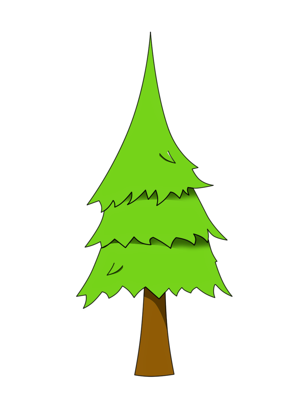 2D дерево PNG прозрачный